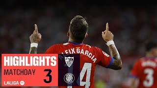 Resumen de Sevilla FC vs Girona FC 12 [upl. by Aneret]