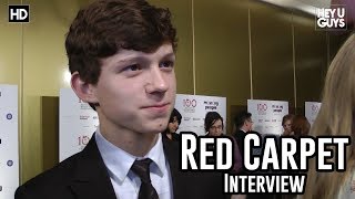 Tom Holland  Critics Circle Awards 2013 Red Carpet Interview [upl. by Gwendolyn847]