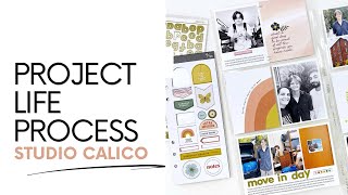 Project Life Process Layout 2023  DT Studio Calico Field Notes Kits [upl. by Aitnauq]