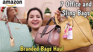 7 Affordable Office Bags and Tote Bags From Amazon  Trendy Bags Haul [upl. by Erreip]