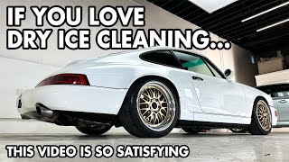 Dry Ice Cleaning this Porsche 964 is SO Satisfying [upl. by Yednil]