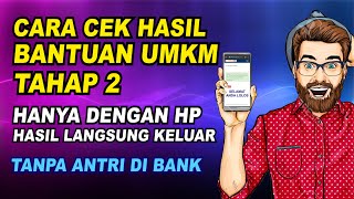 CARA CEK BANTUAN UMKM 2 4 JUTA [upl. by Elleirbag]