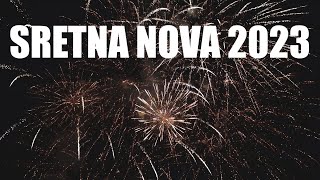 Sretna Nova Godina 2023  Vatromet na Rivi  Split Croatia [upl. by Atikehs]