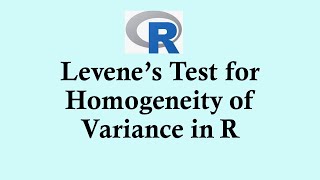 Statistics using R programming  Levene’s Test for Homogeneity of Variance using R [upl. by Pardew]