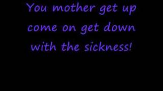 Disturbed  down with the sickness lyrics [upl. by Jotham272]