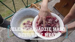 DEERBEEF GOULASH  JELENÍHOVÄDZÍ GULÁŠ video recipe recept [upl. by Ruiz]