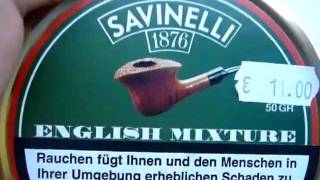 Savinelli  English mixture pipe tobacco [upl. by Euginimod224]