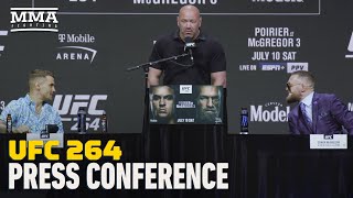 UFC 264 Poirier vs McGregor 3 Prefight Press Conference  MMA Fighting [upl. by Auhsohey]