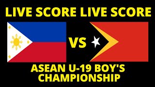 🔴 LIVE SCORE  FILIPINA VS TIMOR LESTE  AFF U19 2024 [upl. by Ethelda]