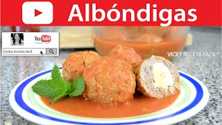 Cómo hacer ALBONDIGAS  Vicky Receta Facil [upl. by Alage]