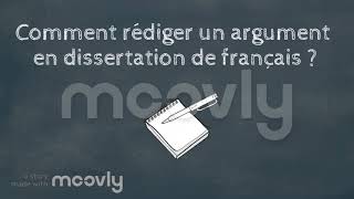 7 Rédiger un argument en dissertation de français [upl. by Kcirddes]