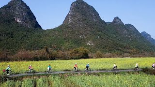 Yulong River Cycling Yangshuo [upl. by Ecilahc]