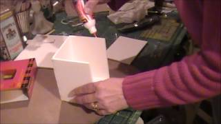 Tutorial  Making a Box with Hinged Lid from Foam Core [upl. by Hnib831]