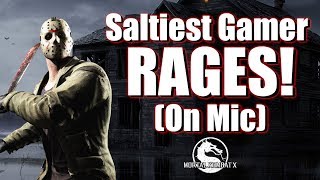 THE SALTIEST GAMER EVER RAGE QUITS  Mortal Kombat X [upl. by Fellows]