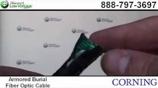 Direct Burial Fiber Optic Cable by Corning  Armored [upl. by Obau]