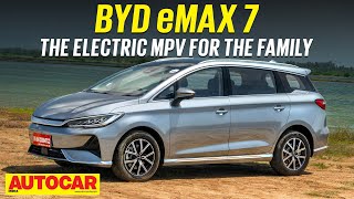 BYD eMax 7 review  Can it be an allelectric alternative to a Toyota Innova  Autocar India [upl. by Erl464]