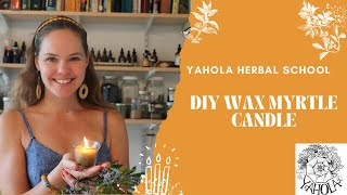 DIY BAYBERRY  WAX MYRTLE CANDLE [upl. by Camilo]