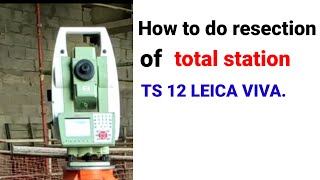 How to do resection of total station  total station surveying [upl. by Ignatzia]