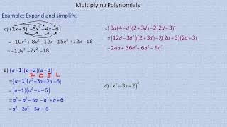 Multiplying Polynomials [upl. by Ecnerat]