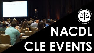 NACDL CLE Events  quotExperience Something Betterquot [upl. by Asilak460]