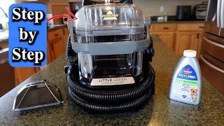 How to Use the Bissell HydroSteam Carpet Cleaner [upl. by Sabanrab]