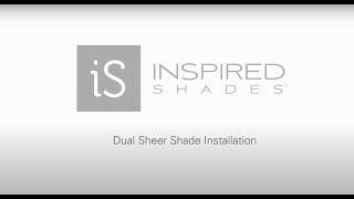 Dual Sheer Shade Installation [upl. by Adnahsed]