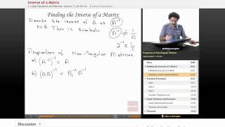 quotInverse of a Matrixquot  Linear Algebra with Educatorcom [upl. by Notlehs]