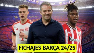 ANÁLISIS FICHAJES FC BARCELONA 202425  KIMMICH NICO WILLIAMS [upl. by Neraa]