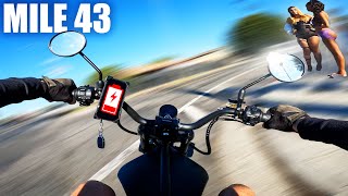 I Survived LA on my Chinese Electric Motorcycle  Eahora M1PS Range Test [upl. by Langer925]