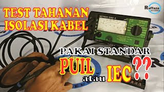 TEST TAHANAN ISOLASI STANDAR PUIL 2011 ATAU IEEE P431974 [upl. by Philbo]