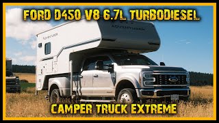 Camper Truck Ford F450 67L Turbodiesel mit Adventurer Aufbau  Vorstellung Roomtour Kanada [upl. by Yalcrab]