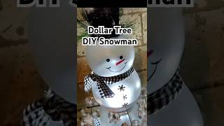 DIY Dollar Tree Snowman Christmas or Winter Home Decor diy shortsvideo newvideo dollartree [upl. by Gorden]