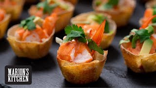 Prawn Cocktail Wonton Cups  Marions Kitchen [upl. by Ivey]