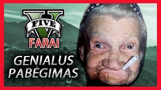 GTA 5 FARAI  GENIALUS PABĖGIMAS  5 Epizodas Lietuviškai [upl. by Yhprum]