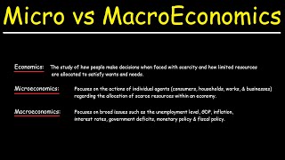 Microeconomics vs Macroeconomics [upl. by Merete]