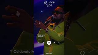 Patoranking  Celebrate Me Lyrics lyricstrybe [upl. by Iadrahs]