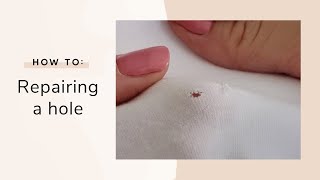 How to Repair a Small Hole in your Clothes [upl. by Fosque622]