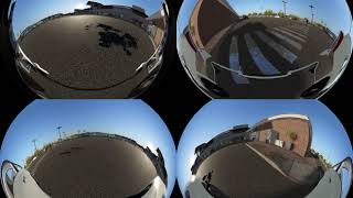 Cognata  4 X Fisheye cameras surround view driving in a parking lot [upl. by Yliah]