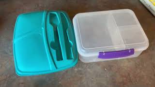 Sistema Bento Box Adult Lunch Box vs Life Story Reusable BPA Free To Go Lunch Container [upl. by Anatnas]