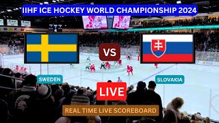 Slovakia Vs Sweden LIVE Score UPDATE Today Ice Hockey 2024 IIHF World Championship Match May 21 2024 [upl. by Nawram267]