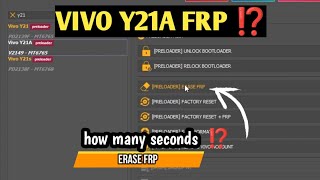 VIVO Y21AY21 NEW SECURITY FRP PRELOADER UNLOCK TOOL 2024 [upl. by Dviad983]