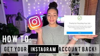 How I recovered my DISABLED  DEACTIVATED Instagram account 2021 [upl. by Phare]