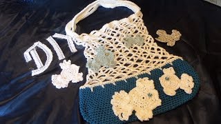 DIY HÄKELIDEE MARITIMES EinkaufsnetzBeutelTascheBallnetzGESCHENKIDEE [upl. by Fredette679]