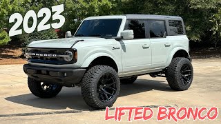 AMAZING Lifted 2023 Ford Bronco Outer Banks on 22x12 Vossen Wheels [upl. by Arthur159]