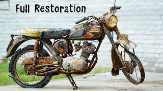 Full RESTORATION 60 Years Old Destroyed British Motorcycle [upl. by Belicia]