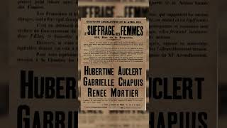 Hubertine Auclert  Sufragette engagée pour le droit de vote des femmes généalogie féminisme [upl. by Callum]