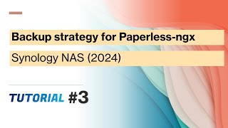 Backup strategy for paperlessngx Synology NAS 2024 [upl. by Ogaitnas836]