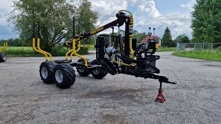 Forstman FM40 with FT30 trailer  PTO pump  W100 hydraulic winch  saw holder [upl. by Ulah]