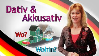 DATIV amp AKKUSATIV FRAGEWÖRTER quotWOquot vs quotWOHINquot Deutsch lernen 4 [upl. by Jehu]