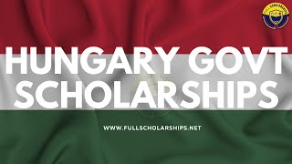 Stipendium Hungaricum Scholarship 20242025 Hungary Government Fully Funded Scholarships BSMSPHD [upl. by Cowey276]